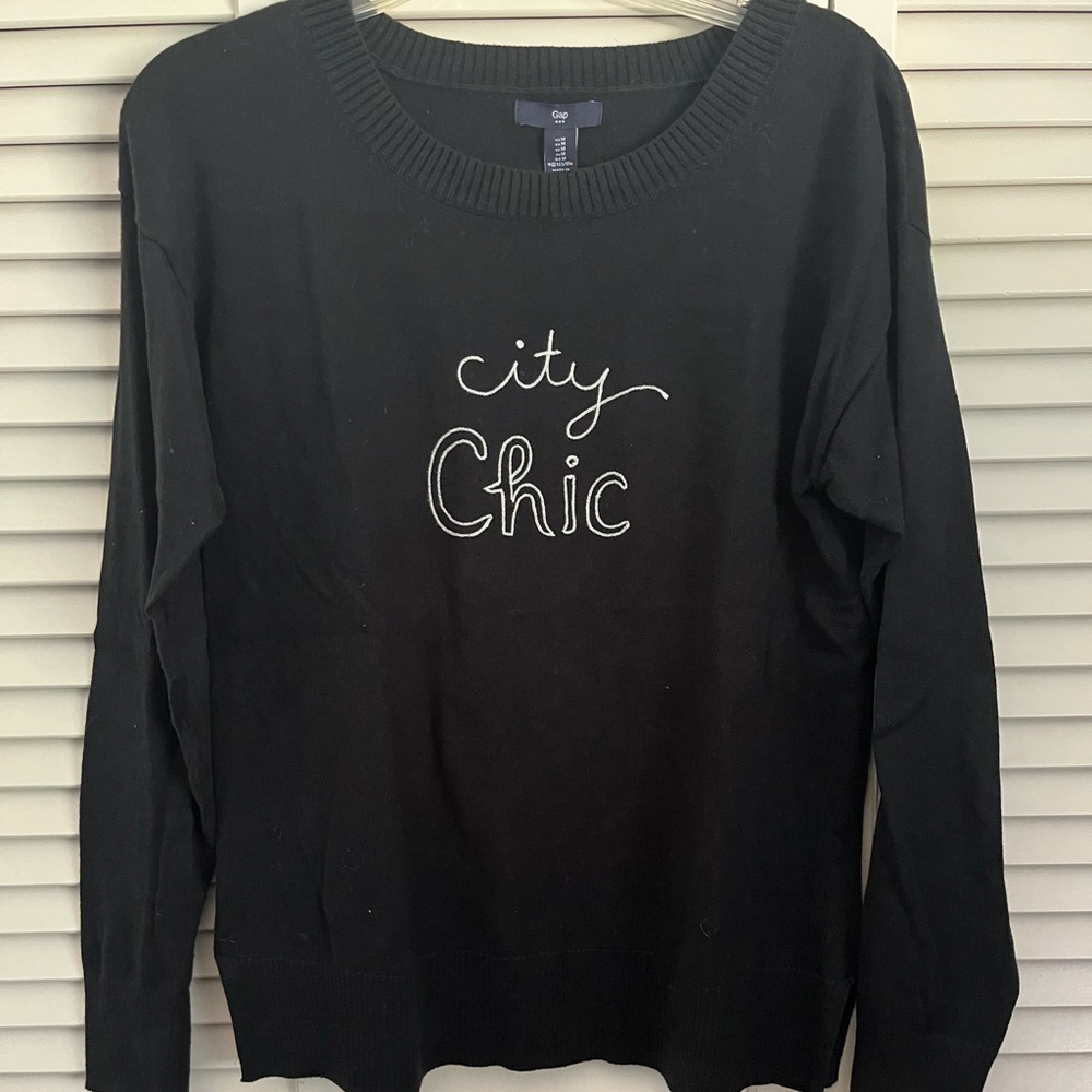 Classic Black crew neck Sweater.